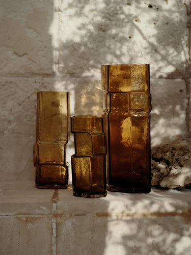 Ferm Living - Muro Vase Small - Recycled Amber