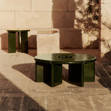 Ferm Living - Deya Coffee Table Ø80 - Dark Green