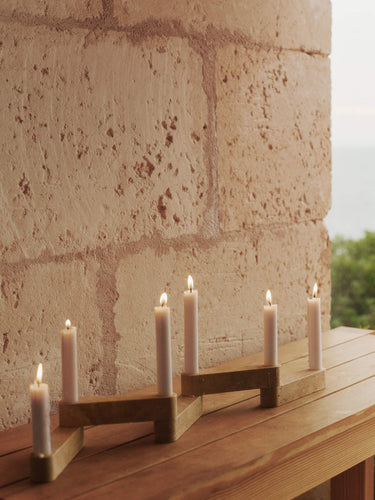Ferm Living - Newel Modular Candle Holder Set - Travertine