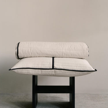 Ferm Living - Vari Bedding - Natural / Dark Chocolate