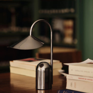 Ferm Living - Arum Portable Lamp - Stainless Steel