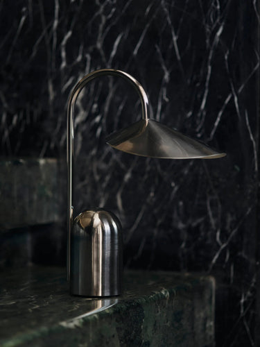 Ferm Living - Arum Portable Lamp - Stainless Steel