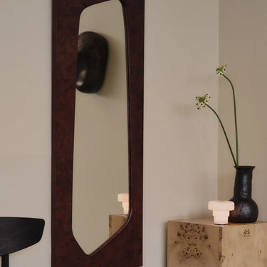 Ferm Living - Folia Mirror - Dark Stained Burl