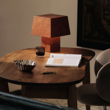 Ferm Living - Burl Table Lamp - Dark Stained