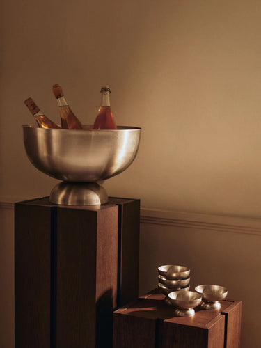 Ferm Living - Tumbled Ice Cream Cup - Stainless Steel