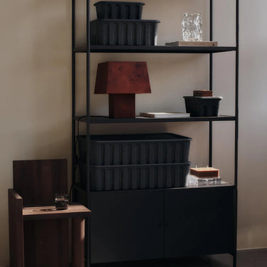 Ferm Living - Paper Pulp Box (Set of 2) - Charcoal