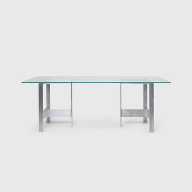 Ferm Living - Lager Dining Table - Glass/ Aluminium