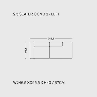 Hay - Mags Sofa - Combination 2 - 2.5 Seater