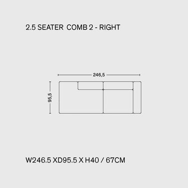 Hay - Mags Sofa - Combination 2 - 2.5 Seater