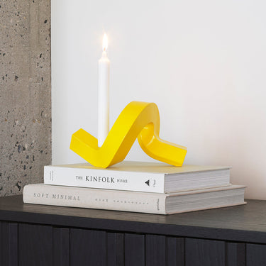 Normann Copenhagen - Crooked Candlestick One - Yellow