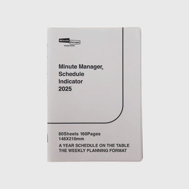 Hightide - 2025 Minute Manager Weekly & Monthly Planner - Ivory