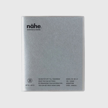 Hightide - 2025 Nahe Square Monthly Planner - Silver