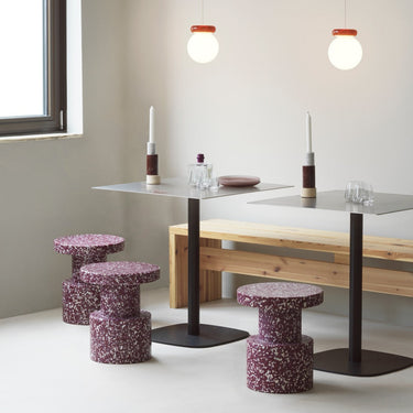Normann Copenhagen - Bit Stool - Burgundy