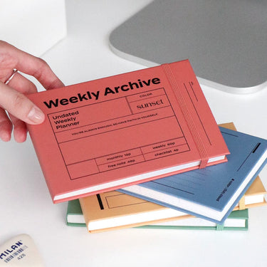 Iconic - Undated Weekly Archive Planner - Sunset