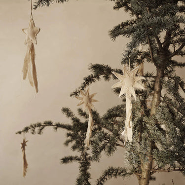 Ferm Living - Vela Star Ornaments (Set of 4) - Natural