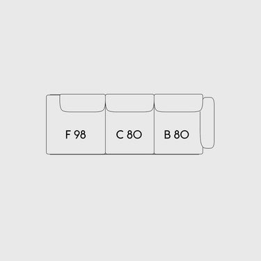 Muuto - In Situ Modular Sofa - 3 Seater - Configuration 2 & 3