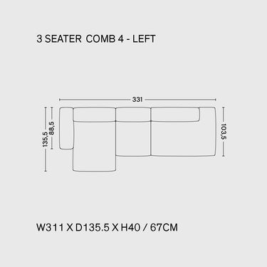 Hay - Mags Soft Sofa Combination 4 - 3 Seater - Low Armrest