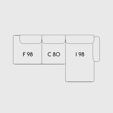 Muuto - In Situ Modular Sofa - 3 Seater - Configuration 8 & 9