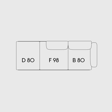 Muuto - In Situ Modular Sofa - 3 Seater - Configuration 4 & 5