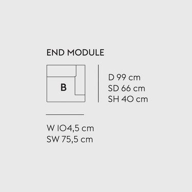 Muuto - Connect Modular Sofa - Module B