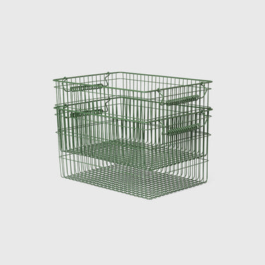 Ferm Living - Cala Stackable Baskets (set of 2) - Verdant Green