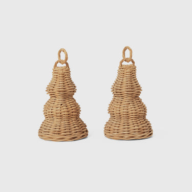 Ferm Living - Bell Baubles (set of 2) - Natural