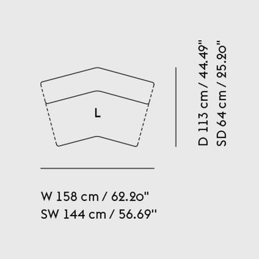 Muuto - Connect Modular Sofa - Module L Angle