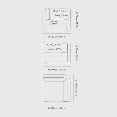 Ferm Living - Dase Sofa - Corner