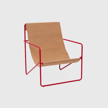 Ferm Living - Desert Lounge Chair - Sand / Red