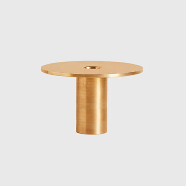 Aaron Probyn - Eclipse Brass Candle Holder - Large / Brushed