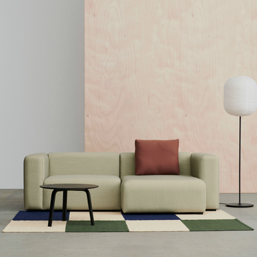 Hay - Ethan Cook Flat Works Rug - Peach Green Check - Various Sizes