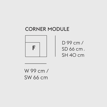 Muuto - Connect Soft Modular Sofa - Module F / Corner