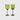 Ferm Living - Host White Wine Glass - Moss Green - Set of 2