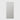 A tall, rectangular wall mirror with a slim silver frame, shown against a solid light gray background.