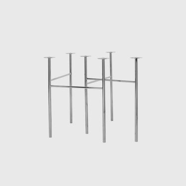 Ferm Living - Mingle Table Legs - W68 - Black / Chrome ( Set of 2 )
