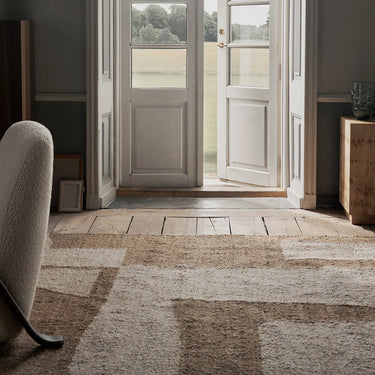 Ferm Living - Piece Rug - Off-White/Toffee