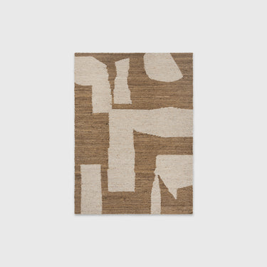 Ferm Living - Piece Rug - Off-White/Toffee