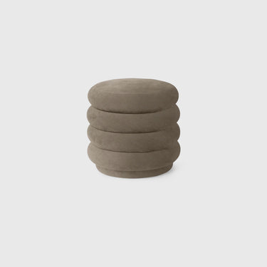 Ferm Living - Pouf Round - Small - Rich Velvet Beige 
