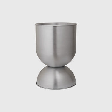 Ferm_Living_Hourglass_Pot_Medium Aluminium 