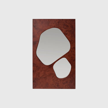 Ferm Living - Folia Mirror Medium - Dark Stained Burl