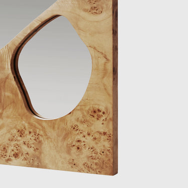 Ferm Living - Folia Mirror Medium - Natural Burl