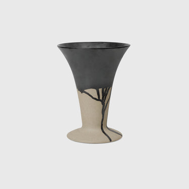 Ferm Living - Flores Vase - Sand/Black