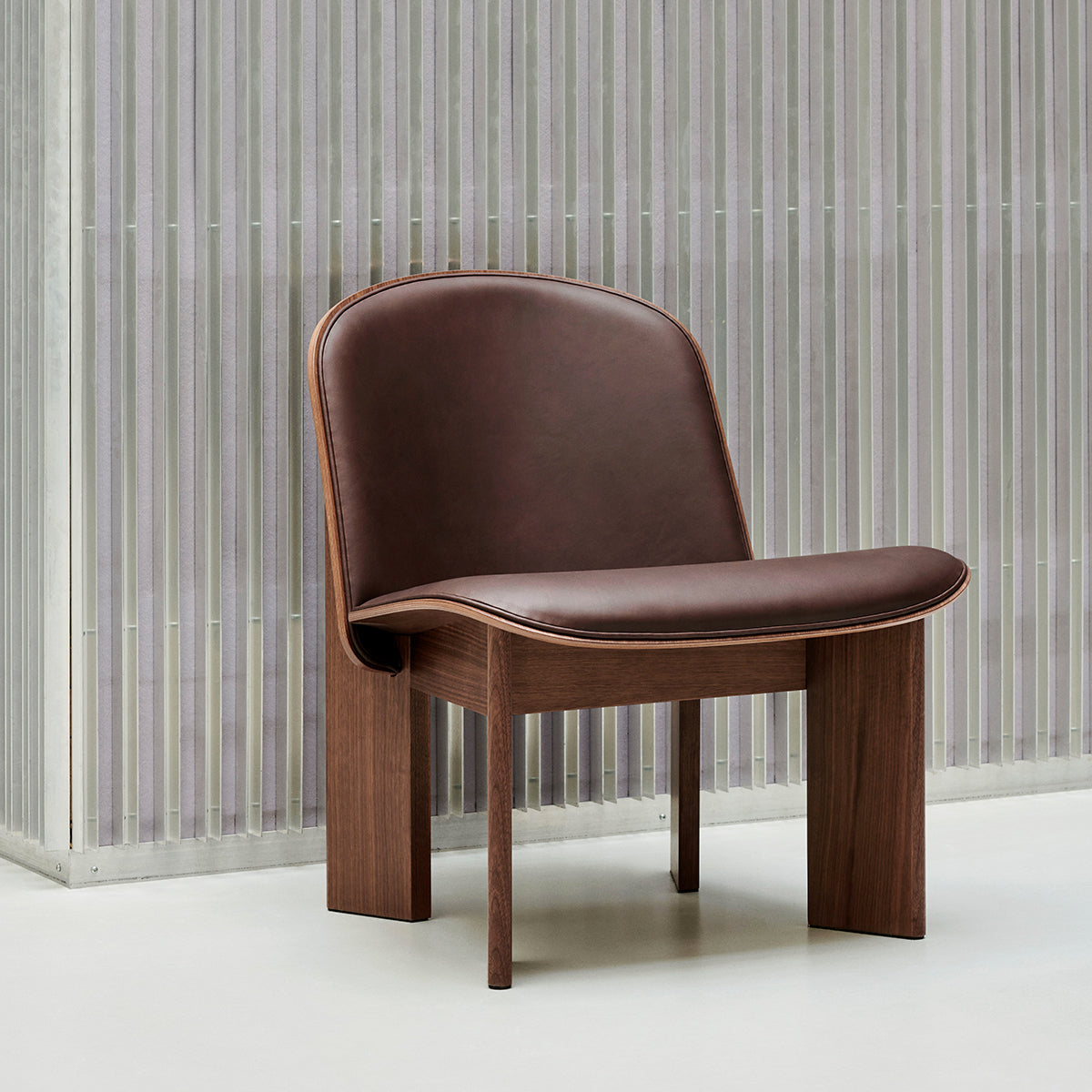 Hay - Chisel Upholstered Lounge Chair - Walnut – iyouall