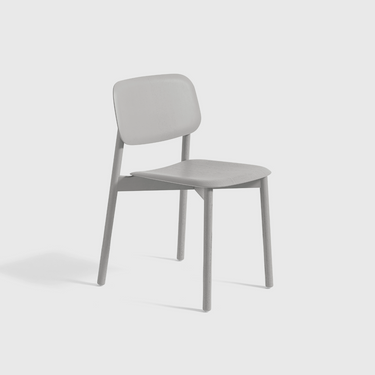 Hay - Soft Edge 60 Chair - Moulded Oak Veneer Soft Grey