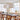 Hay Donut paper Shade with CPH  Dining Table and Rey Stools and Bernard Lounge Chairs