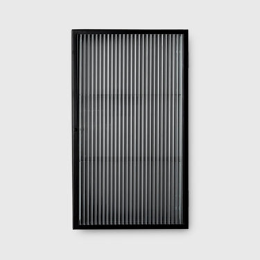 Ferm Living - Haze Wall Cabinet - Reeded Glass - Black