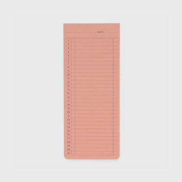 Hightide - Penco Sticky Memo Pad Monthly - Pink