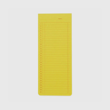 Hightide - Penco Sticky Memo Pad Monthly - Yellow