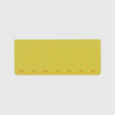 Hightide - Penco Sticky Memo Pad Weekly - Yellow