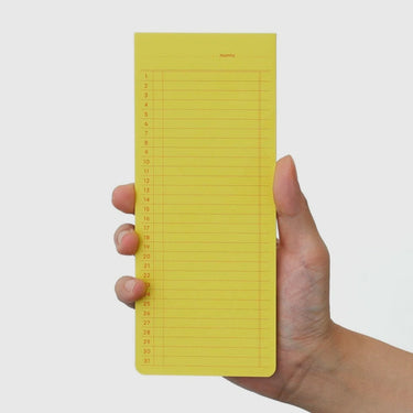 Hightide - Penco Sticky Memo Pad Monthly - Yellow